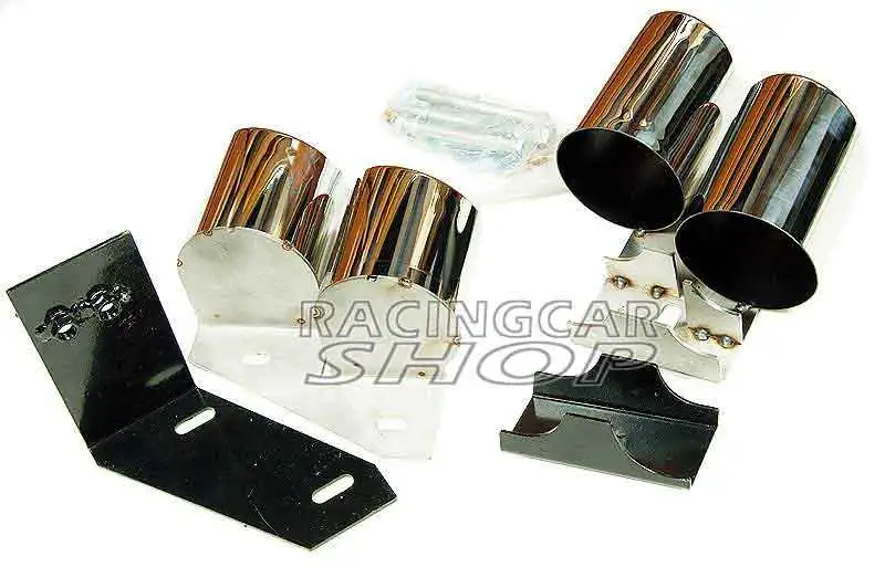 Quad глушитель наконечники Pip 1 пара для AUDI A4 B8 B9 Non-Sline 2009UP A074W