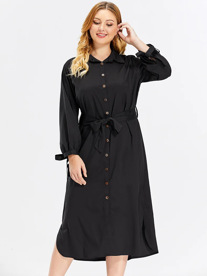 Женское Повседневное платье длинное однотонное для осени и зимы на каждый день в