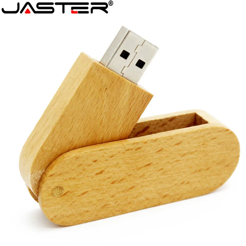 Деревянный бамбуковый USB флеш накопитель JASTER 2 0 4 ГБ 8 16 32 64 1 шт. бесплатный
