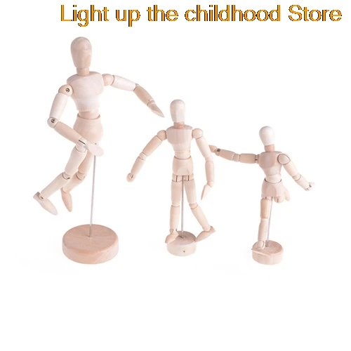 

4.5''/5.5'' 8" Drawing Model Wooden Human Male Manikin Jointed Mannequin Puppet High Quality
