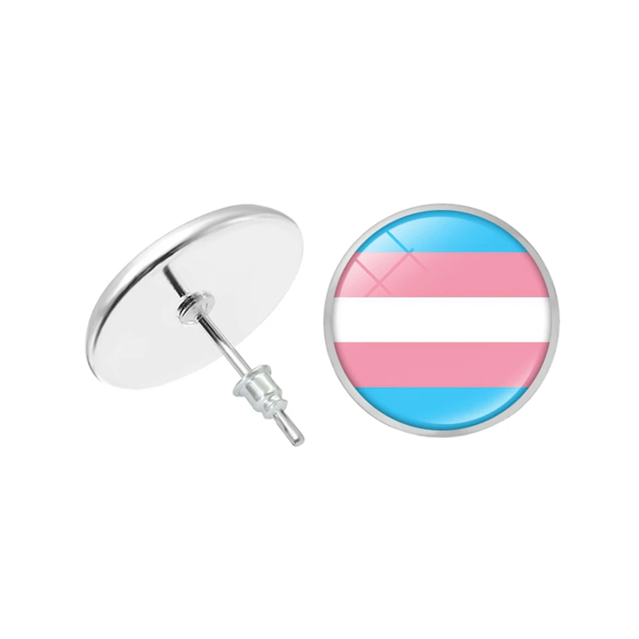 ЛГБТ серьги Би Прайд гвоздики гиаллвергенные для ногтей геев гордыня ювелирные