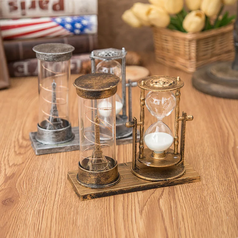 Креативный Европейский ретро ручка для песочных часов держатель украшения