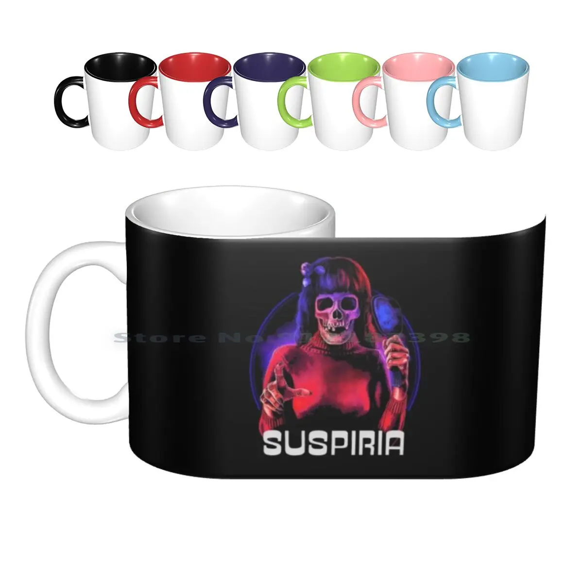 Suspiria-" Skull Girl " 【?ｈｏｒｒｏｒ】 Design （1977） Ceramic Mugs Coffee Cups Milk Tea Mug Suspiria 1977 70s Horror Retro Horror
