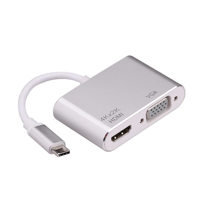 Адаптер 4K USB C HDMI VGA Тип к ТВ видео конвертер для Macbook Samsung Galaxy S9/S8/Note 9 Huawei Mate 10 P20 Pro LG