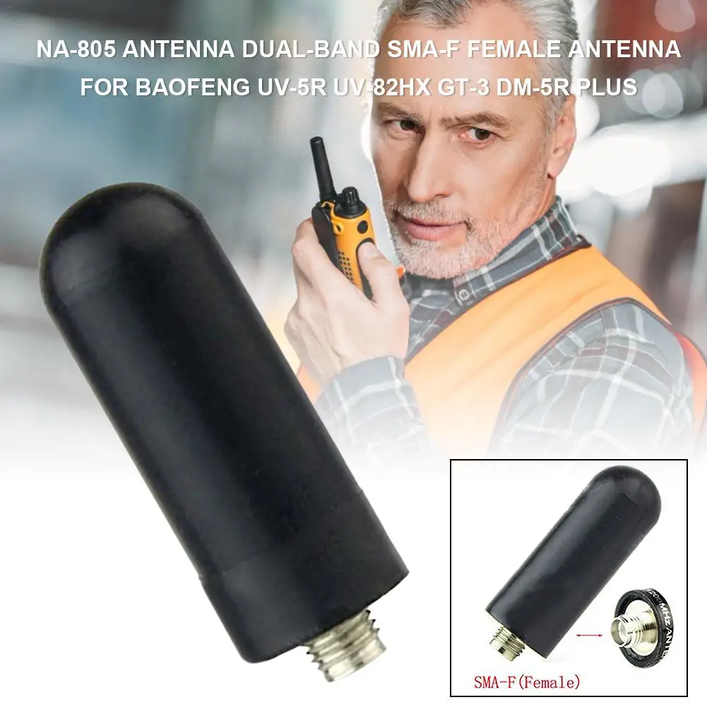 Двухдиапазонная антенна для Baofeng с разъемом мама папа папа|Запчасти и аксессуары