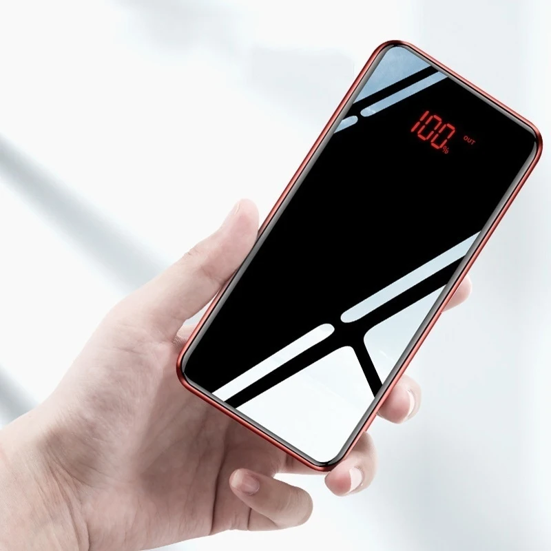 30000 мАч Внешний аккумулятор повербанк 2 USB LED портативный мобильный телефон