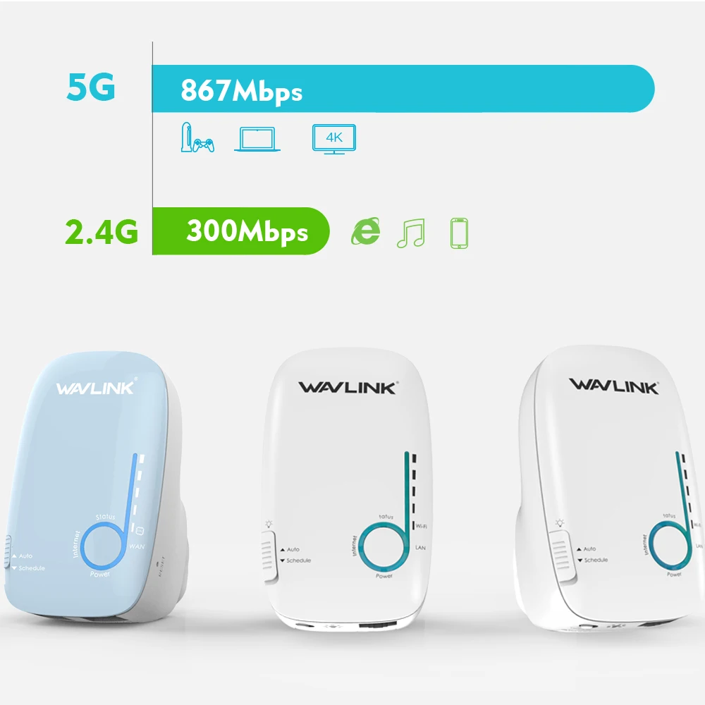 Wavlink гигабитный wifi роутер 5 ГГц AC1200 весь дом WiFi сеточная система беспроводной маршрутизатор настенный двухдиапазонный 2,4 ГГц Wi-Fi ретранслятор