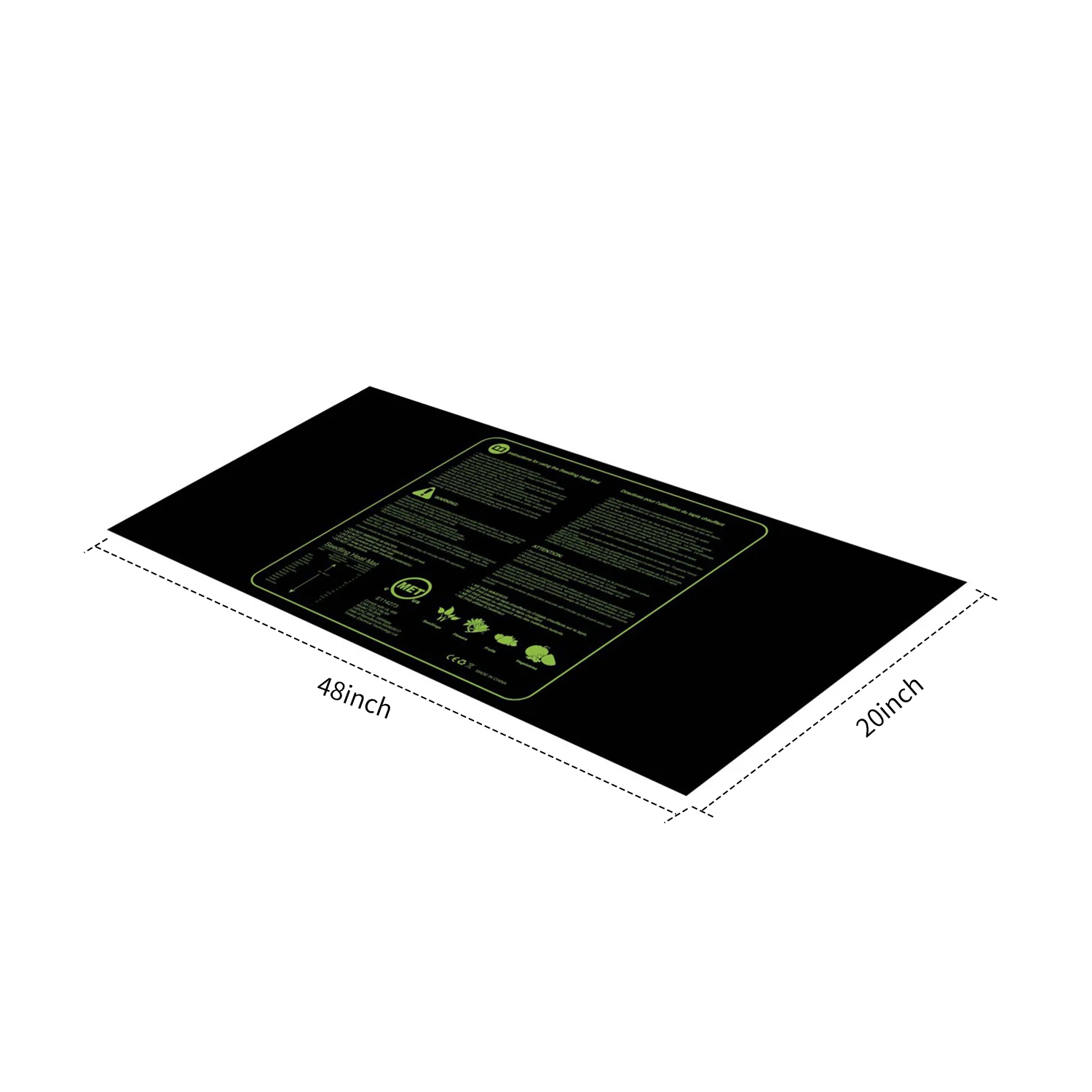 Горячая Новинка США/ЕС/Великобритания сад 48*20 дюймов водонепроницаемый Подогрев