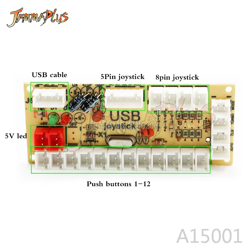 Zero Delay USB аркадный кодировщик ПК для джойстика кнопка Mame Jamma Fight Stick управление