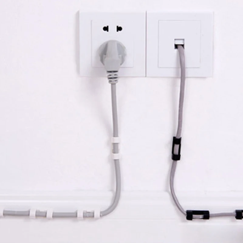 20x кабельные зажимы клейкий шнур для управления фотооборудованием спальни