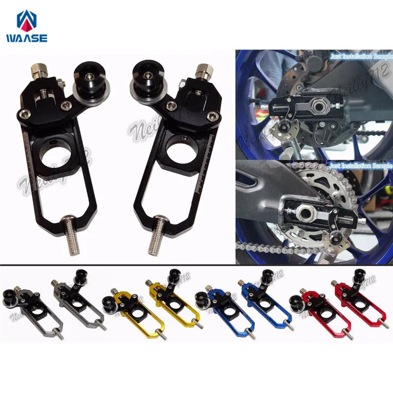 

waase Chain Adjusters with Spool Tensioners Catena For Honda CBR600RR CBR 600 RR 2005 2006 2007 2008 2009 2010 2011 2012