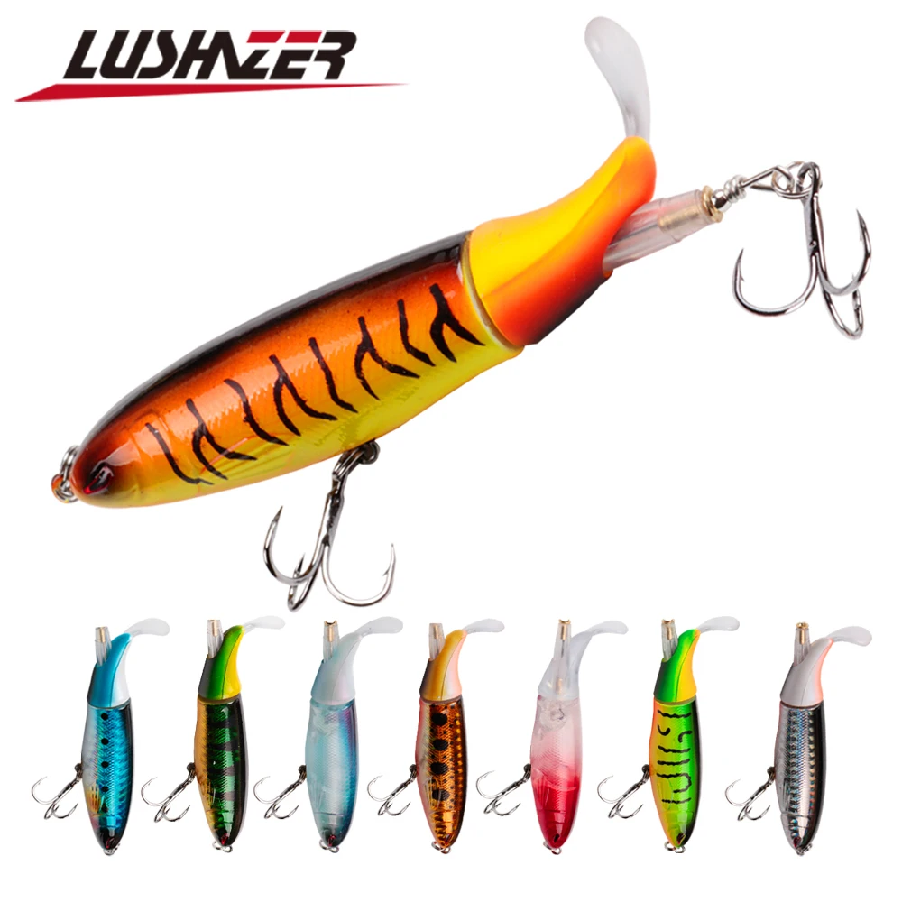 LUSHAZER Whopper plopper 10 см 13 г плавающий Поппер приманка для рыбной ловли искусственная