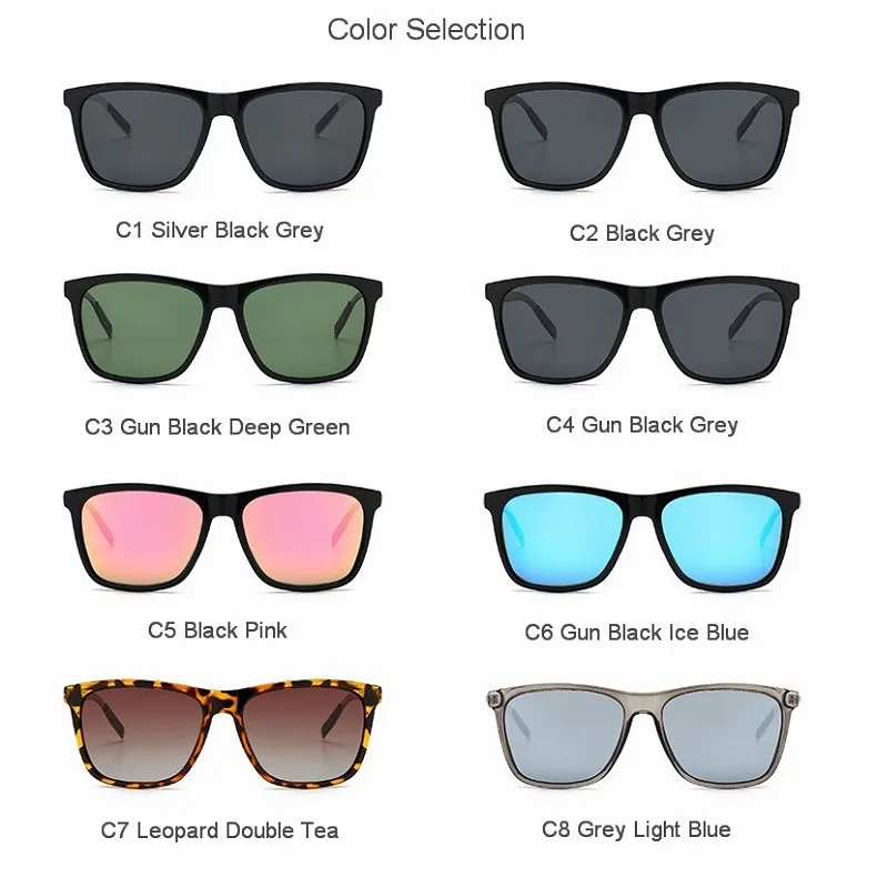 Очки солнцезащитные Мужские поляризационные зеркальные очки большого размера