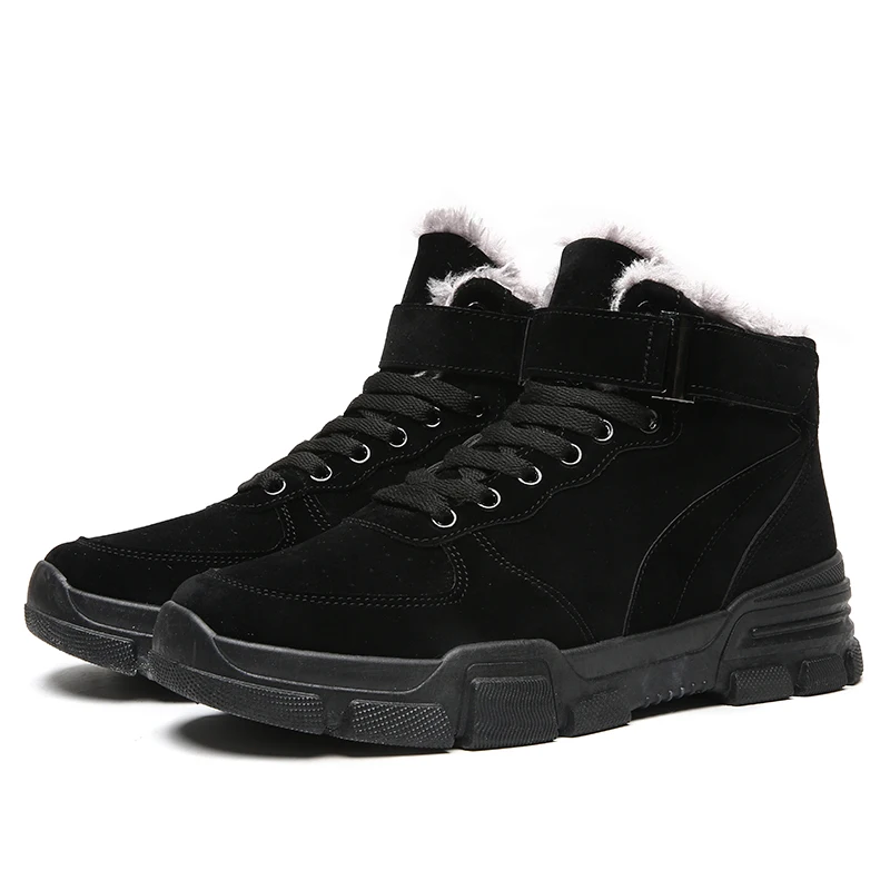 Мужские ботинки Мужская зимняя обувь Теплые ботильоны botas hombre кожаные зимние
