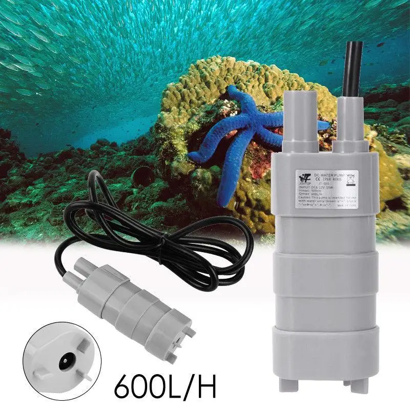 14л/м 12В водяной насос лодочный аквариумный для пресной воды погружной аквариума 5