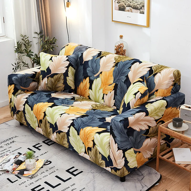 

Elastic Sofa Cover for Living Room Funda Sofa Chaise Lounge Non-slip Stretch Couch Leaf Slipcover Funda De Sofa Adjustable