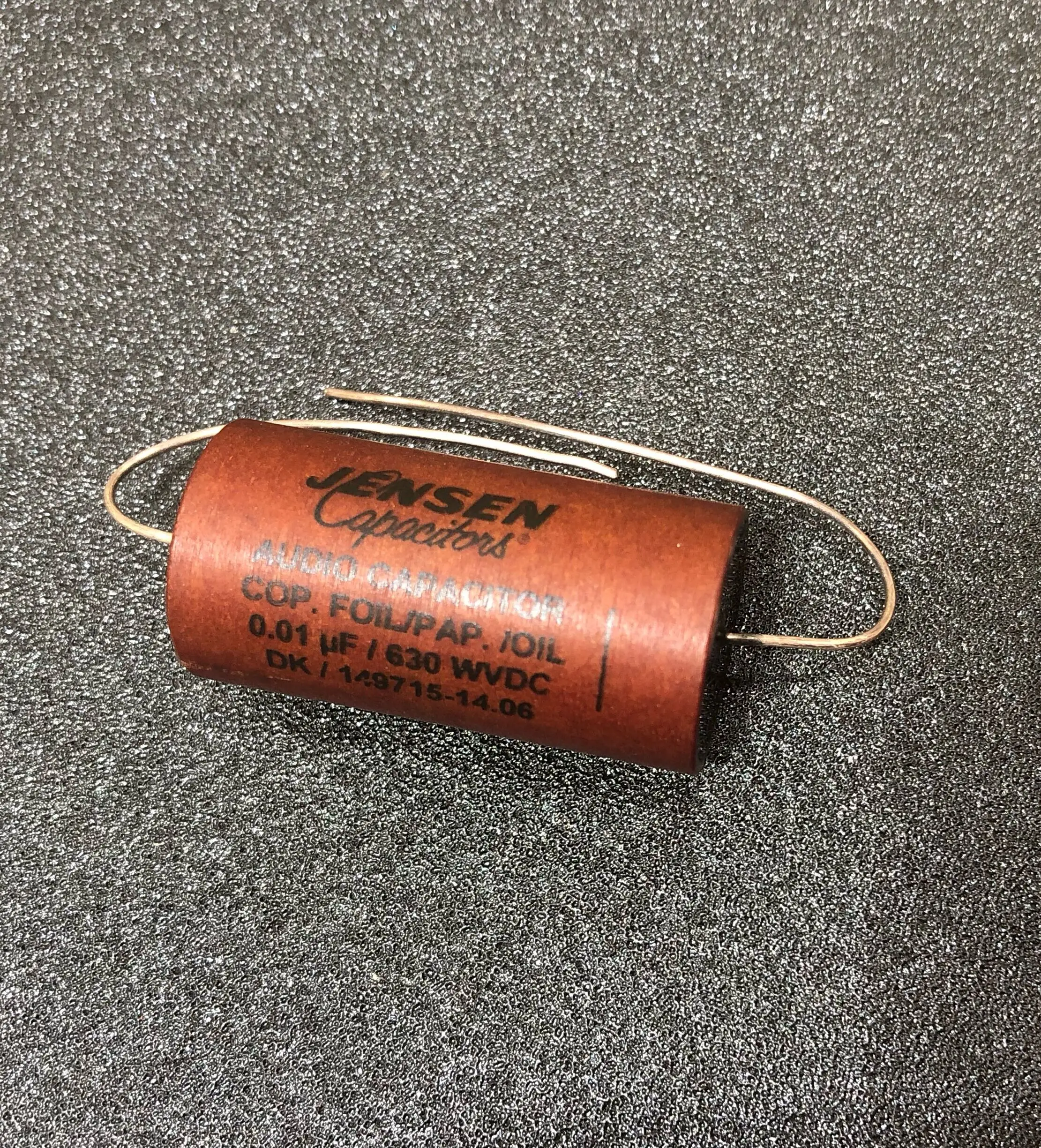 1pcs Danish original JENSEN Ares 0.01UF-1.0UFuf/630v oil-immersed copper foil Silver lead-out paper tube capacitor free shipping
