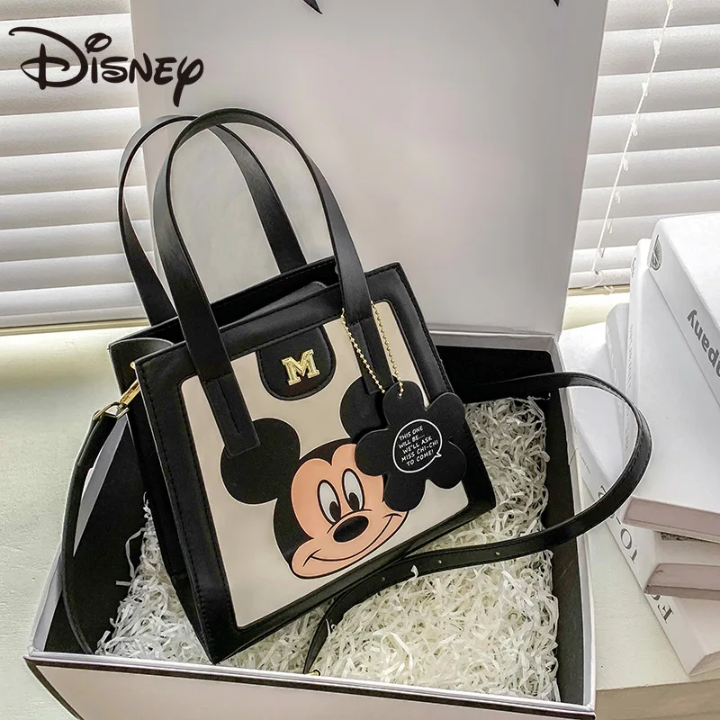

Disney Cute Fashion Cartoon Minnie Shoulder Messenger Bag Large Capacity Multifunctional Cosmetic Bag Mickey Lady Shoulder Bag