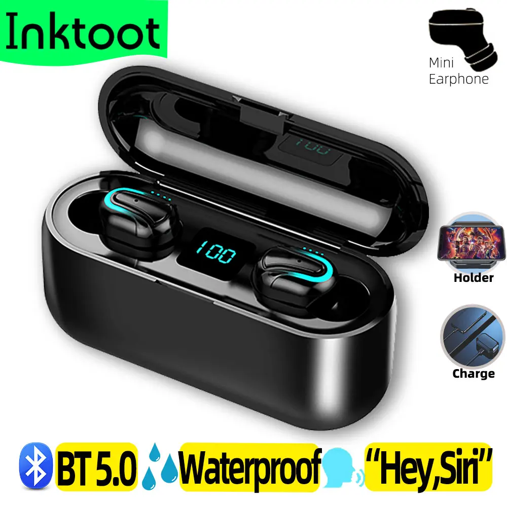 Intkoot беспроводные Bluetooth наушники для Android iOS шумоподавление TWS действительно в