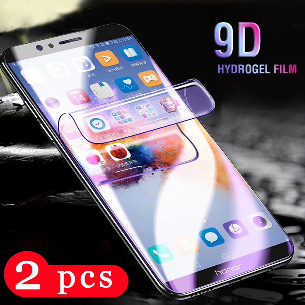 Гидрогелевая пленка для huawei y5 lite y6 y7 prime pro 2019 2018 2 шт. защитная не стекло защита
