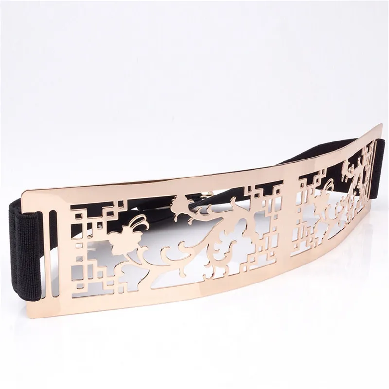 Новое модное женское платье с металлическими листьями и эластичной резинкой на