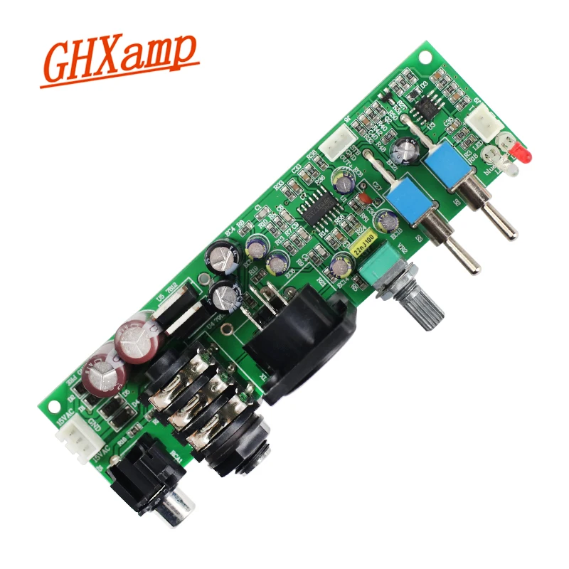 

GHXAMP Tone preamplifier board For Active Monitor Box installed Dual AC 15V Power Mono Preamp Board