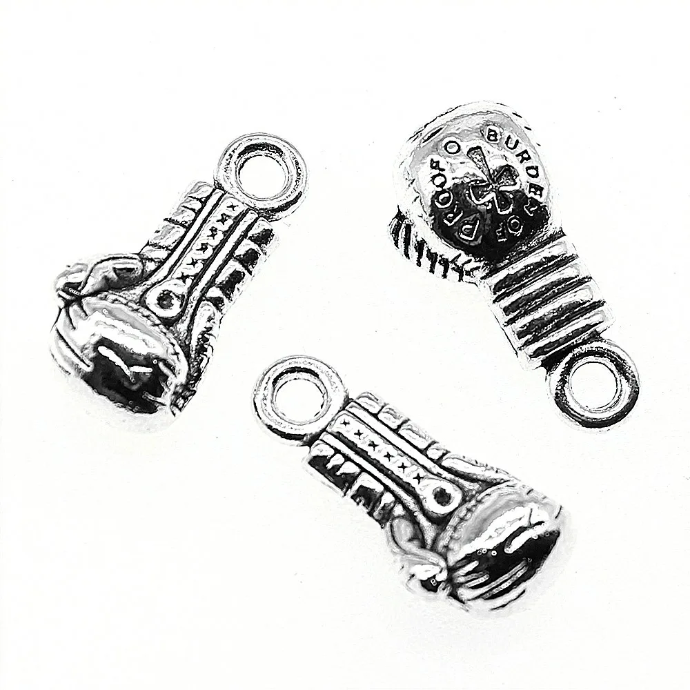 

10pcs Charms Boxing Glove Fist 22x11x7mm Antique Making Pendant Fit Vintage Tibetan Silver Color DIY Handmade Jewelry