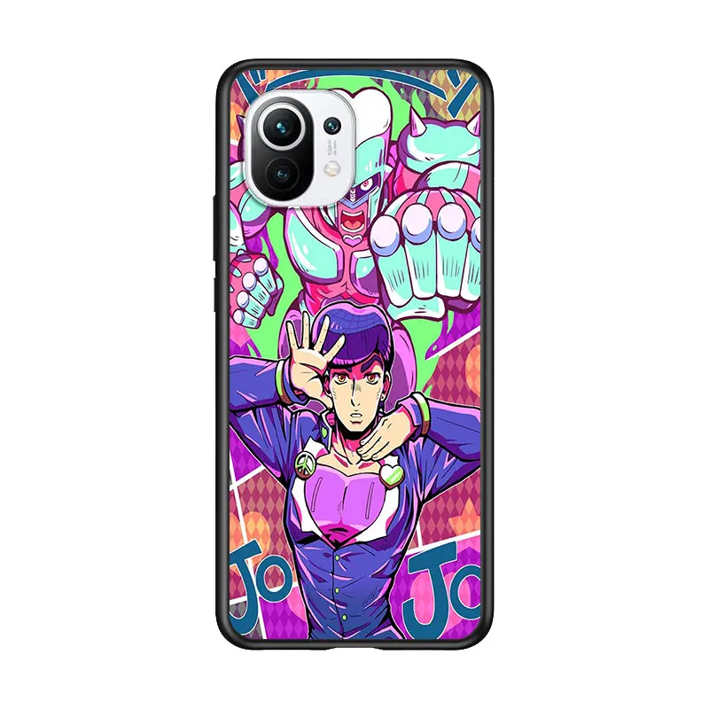 

JoJo's Bizarre Adventure for Xiaomi Mi 11 10T Note 10 Ultra 5G 9 9T SE 8 A3 A2 A1 6X Pro Play F1 Lite 5G Black Phone Case