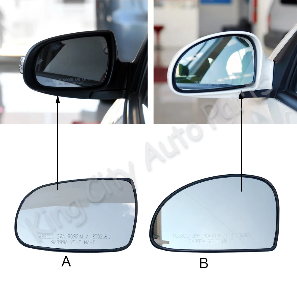 CAPQX для KIA CERATO 2005 2006 2007 2008 2009 2010 2011 2012 боковое прозрачное зеркало заднего вида с белыми линзами