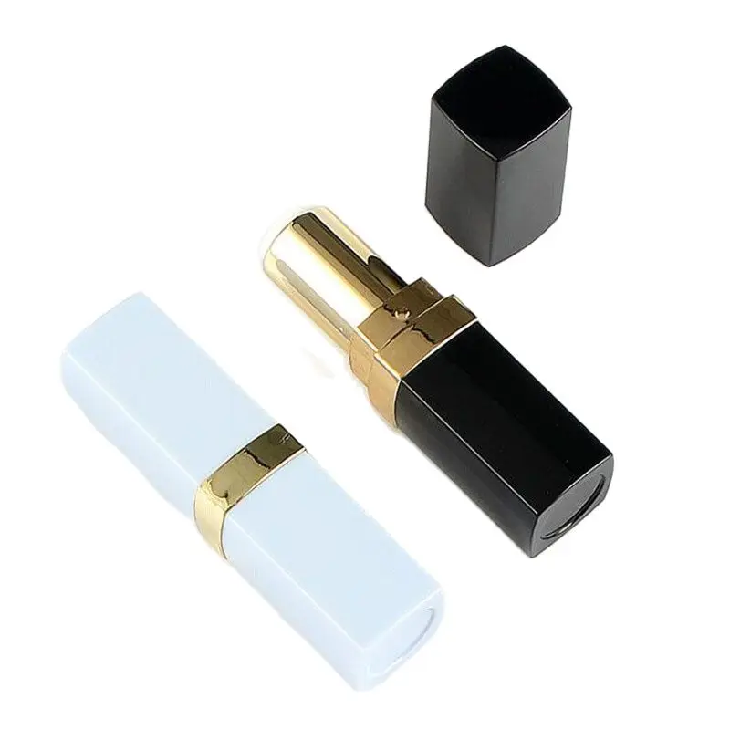 

Personality Black/Blue Lipstick Tube Portable Travel Lip Balm Tube Cosmetic Containers High Quality Lip Gloss Bottles 50pcs/lot