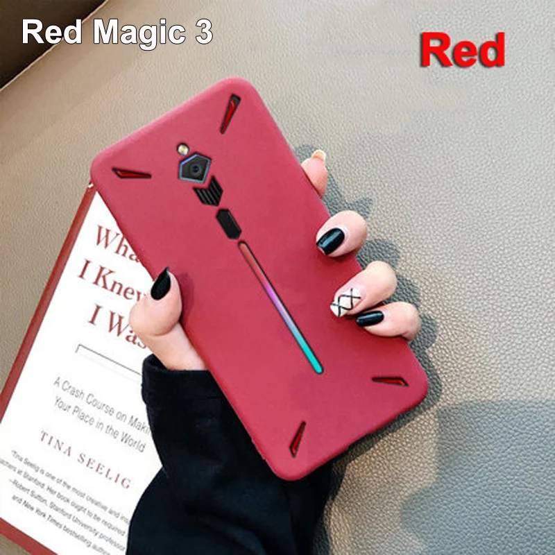 Для zte Nubia Red Magic 1 3 3 s Чехол magic3 Rock sand силиконовый скраб мягкая задняя крышка для red magic 3 s 3 s NX609J NX629J shell - Цвет: Red Magic 3