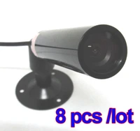 8pcs mini bullet color outdoor cctv cmos security wide angle camera 3 6mm lens