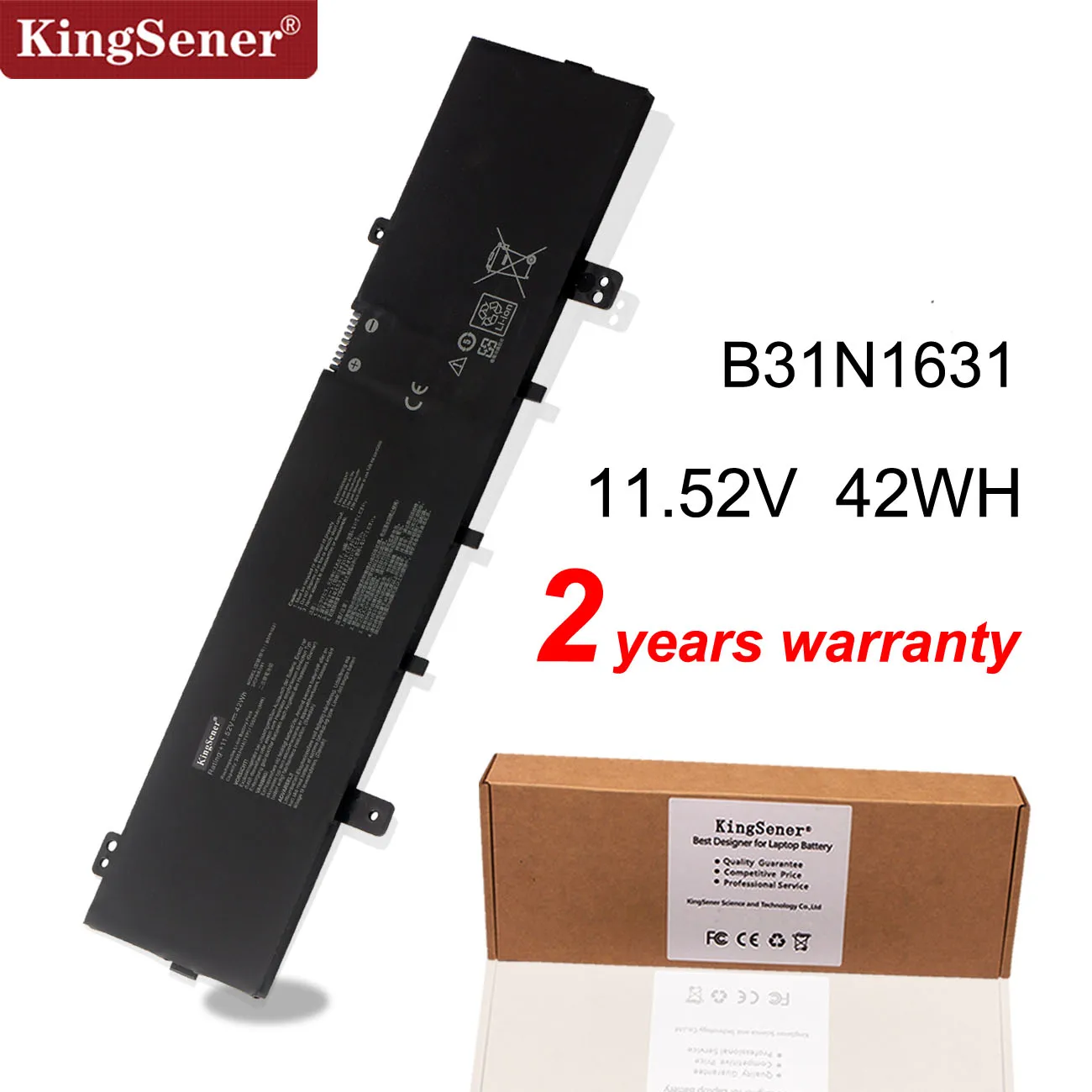 Kingsener B31N1631 Аккумулятор для ноутбука ASUS VivoBook 15 X505ZA X505BA X505BP F505 F505ZA F505BA X505ZA-BQ012T X505BA-1A