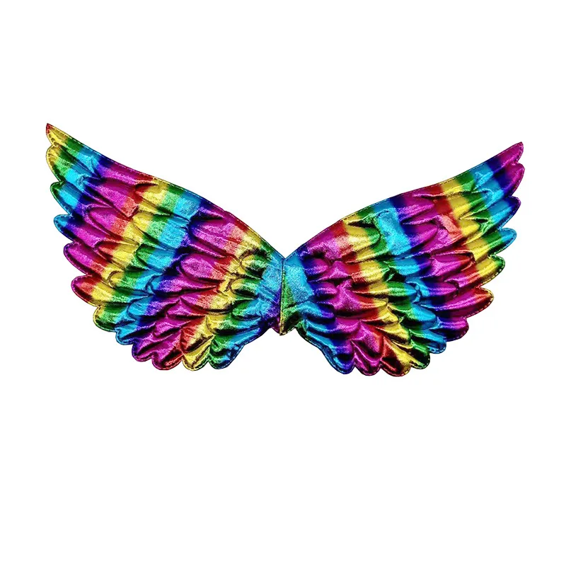 rainbow wing Детская праздничная одежда с цветочным рисунком для костюмированной вечеринки; Радужное платье-пачка с единорогом; Детский новогодний костюм для девочек; праздничная одежда - Цвет: rainbow wing