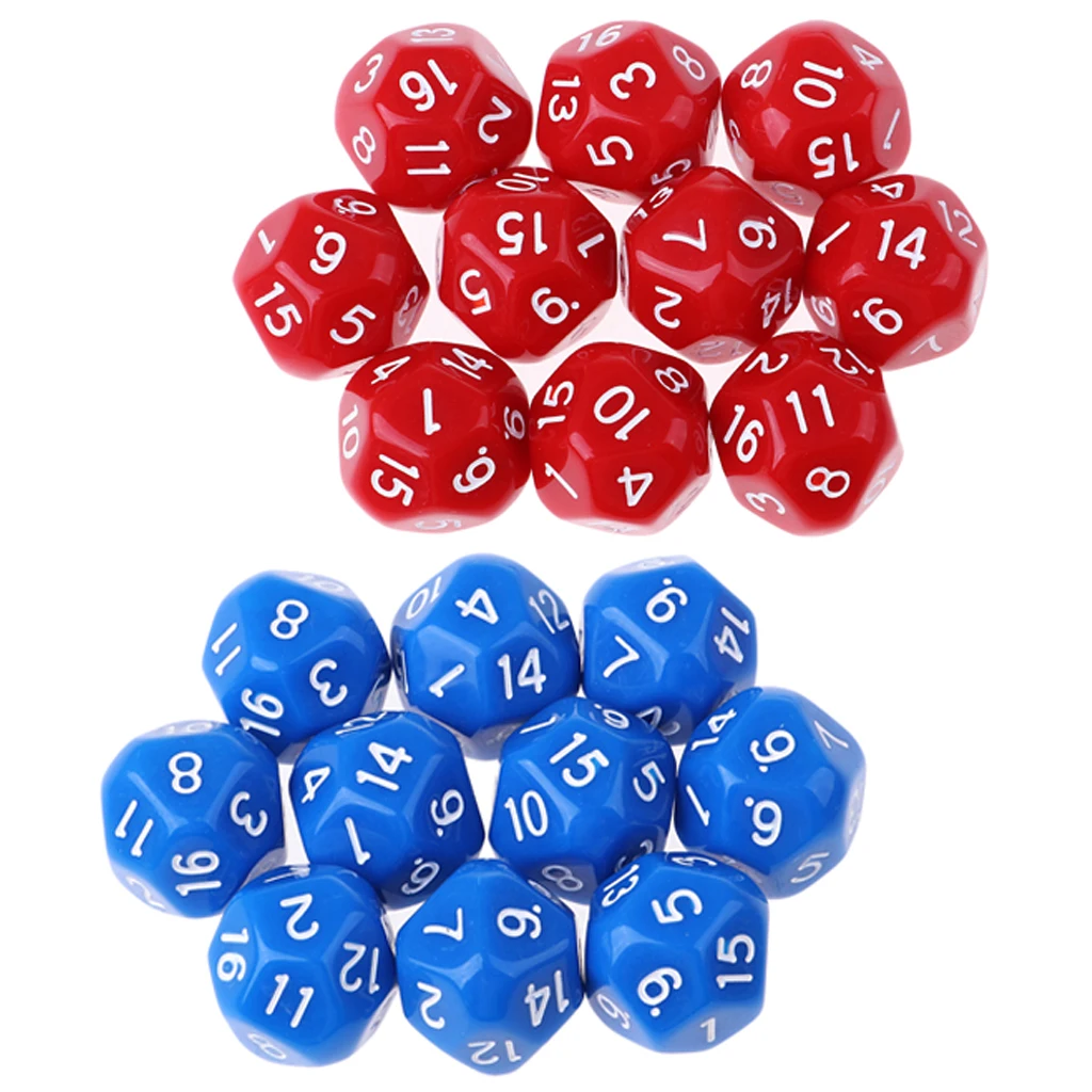 20x игральные кости набор DND ролевые игры 14 мм D16 настольные принадлежности