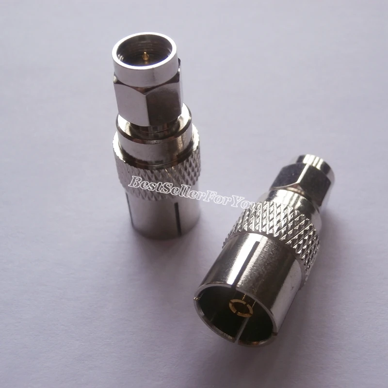 1 шт. адаптер IEC PAL DVB T TV гнездовой штекер для разъема SMA F/M|Соединители| |