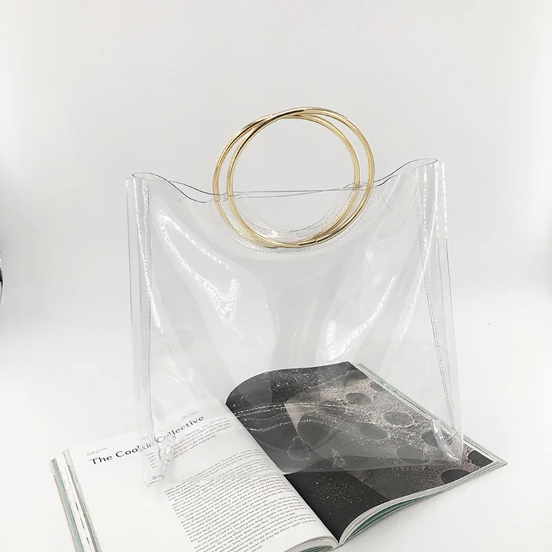 Богемные пляжные сумки 2 шт. женская прозрачная сумка из ПВХ прозрачные женские