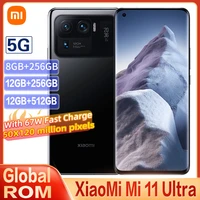 global rom xiaomi mi 11 ultra 5g smartphone snapdragon 888 50mp camera 120hz amoled display 5000mah 67w fast charge nfc