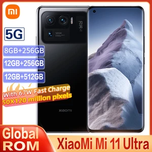 global rom xiaomi mi 11 ultra 5g smartphone snapdragon 888 50mp camera 120hz amoled display 5000mah 67w fast charge nfc free global shipping