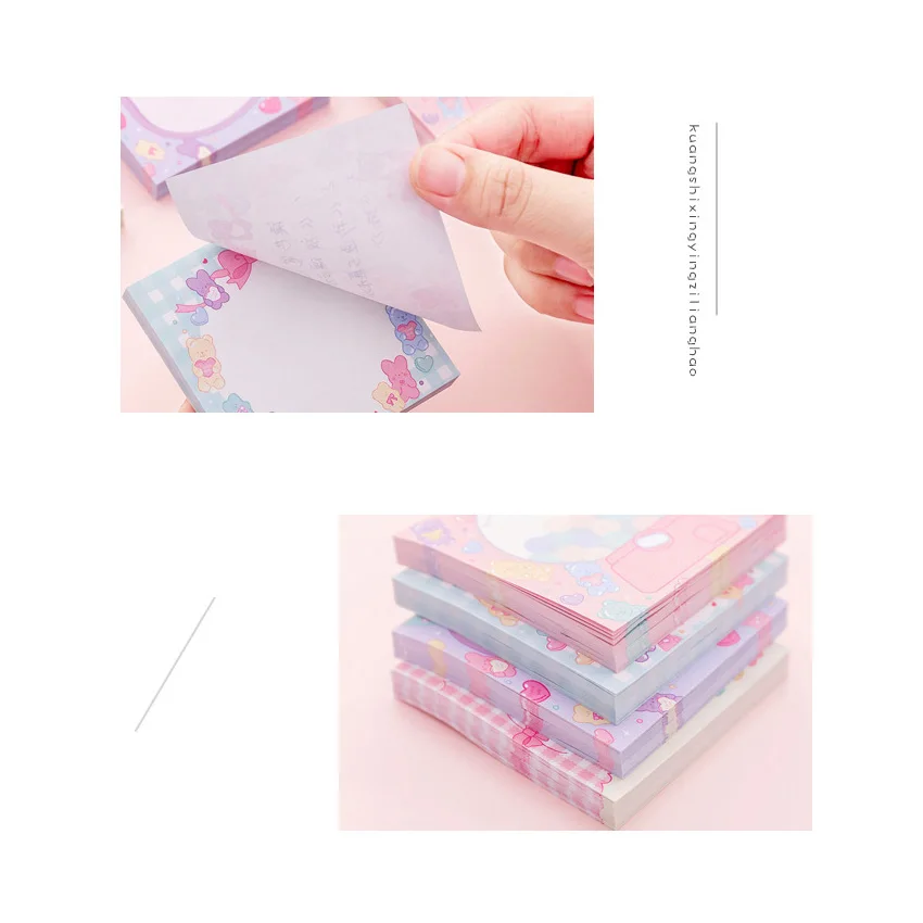 20packs/lot Girl Pink Sweetheart Cute Rabbit Curtain Note Stickers Kawaii Memo Study Office Supplies Index Gift | Дом и сад
