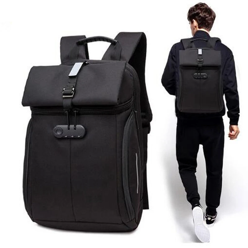 Business Anti-theft Backpack Men Women Laptop Notebook Waterproof Backpacks Large Capacity School Travel Casual USB Charging Bag | Спорт и