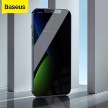 Baseus 2Pcs 0.3mm Anti Peeping Screen Protector For iPhone 12 Full Coverage Glass Film Anti Spy Glass For iPhone 12Pro Max Glass