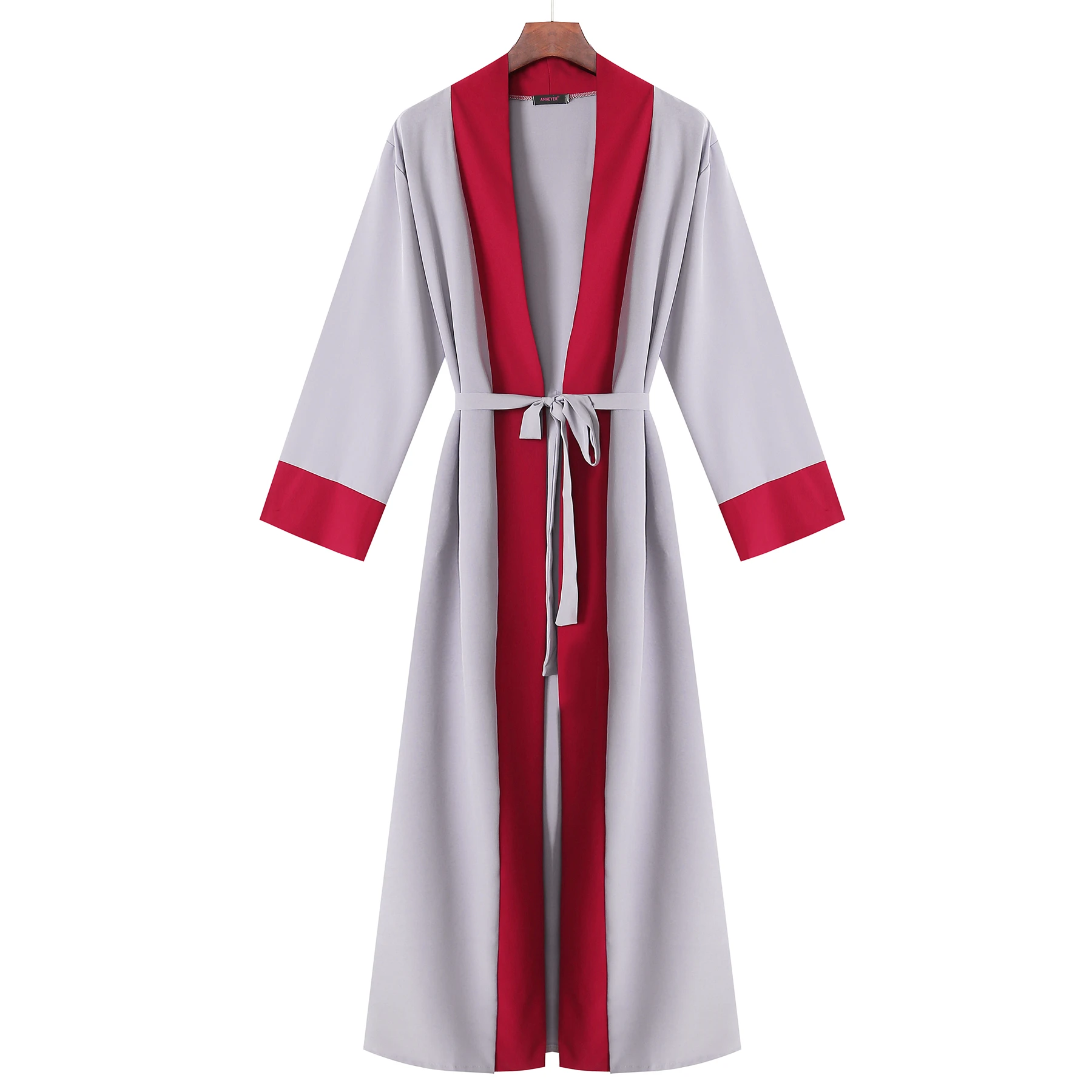 Мусульманская абайя для женщин Islam Open длинное платье кафтан на шнуровке