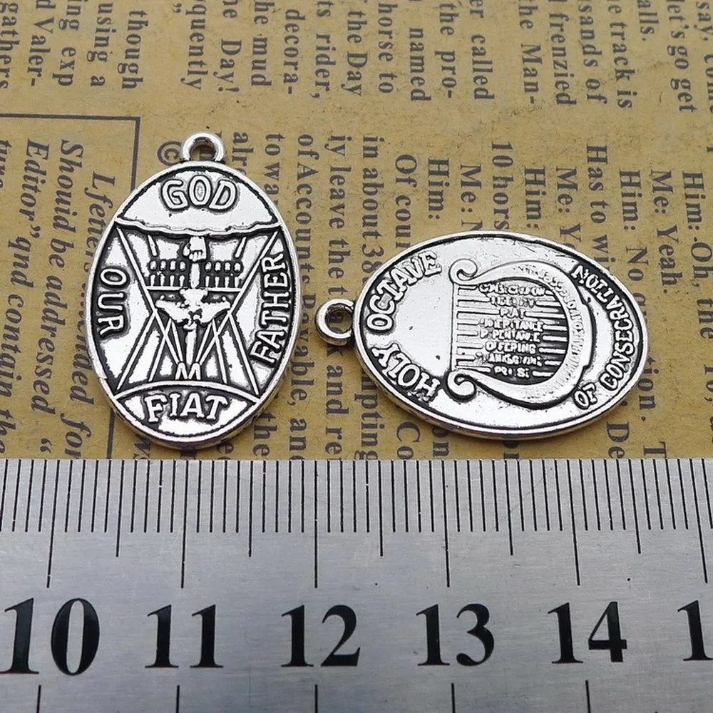 

70pcs Charms God 18mm x 28mm DIY Jewelry Making Pendant antique silver color