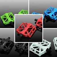 1pair bicycle pedal equipment foot ultra light aluminum alloy mountain bike accessories mtb cycling flat pedals for fixed gear