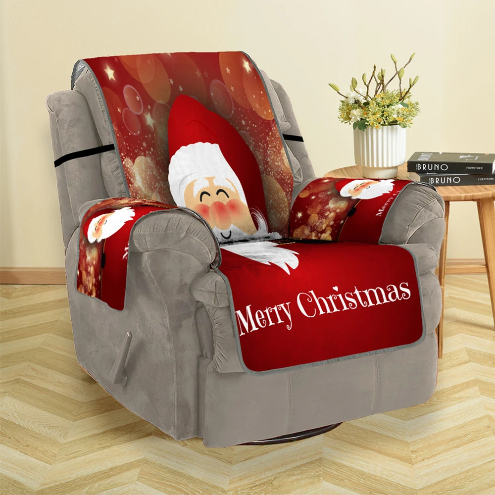 Рождественский Декор принт стрейч секционные чехлы для диванов один два три