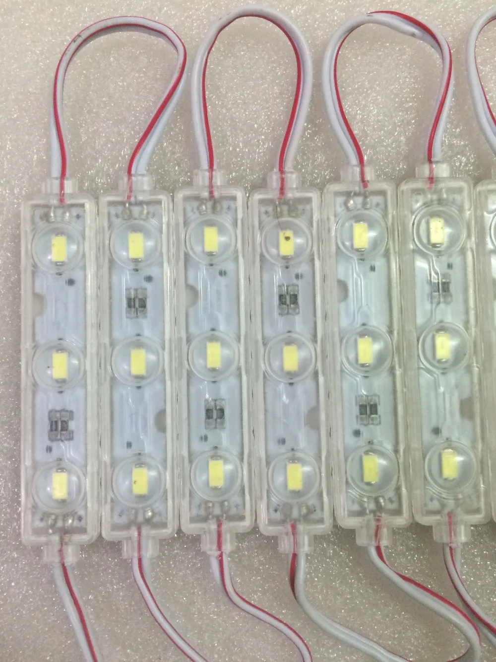 200 шт./лот SMD5730 3 светодиодный модуль впрыска 12В с объективом водонепроницаемый IP65