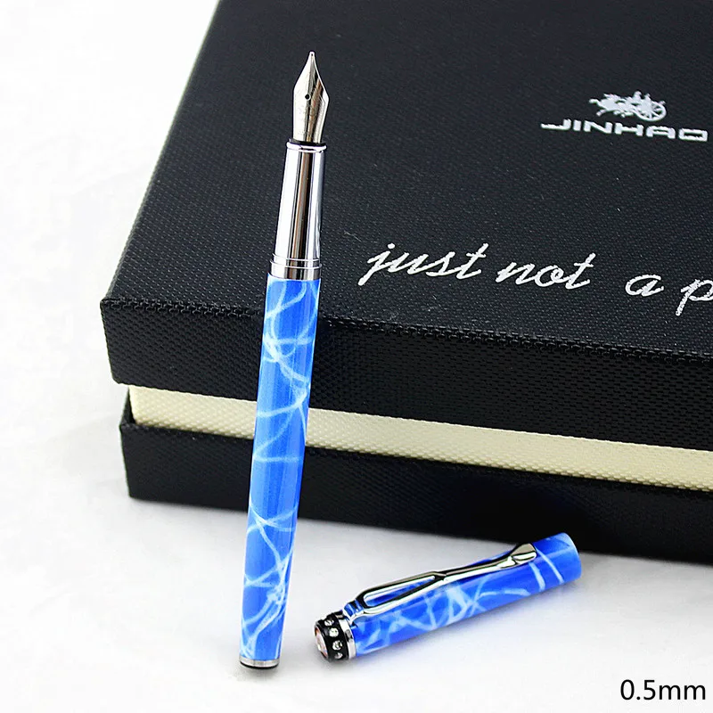Jinhao 301 Роскошная перьевая ручка со стразами 0 5 мм высококачественные