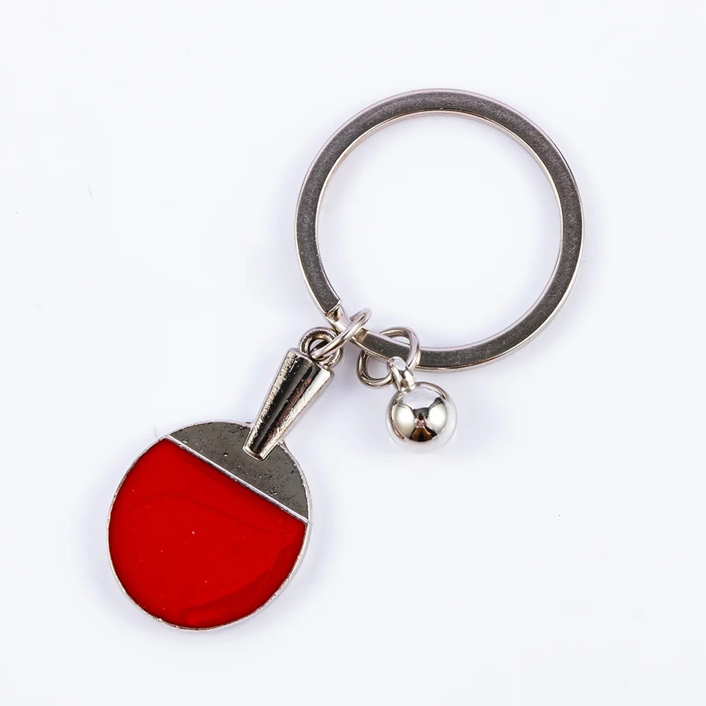 Мини брелок для настольной теннисной ракетки красная подвеска в виде аксессуары