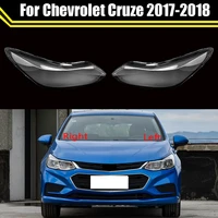 car front protection case shell transparent headlight housing lens glass cover lampshade lamp caps for chevrolet cruze 2017 2018